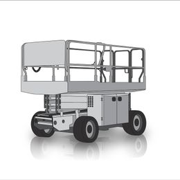 Scherenarbeitsbühne zum mieten